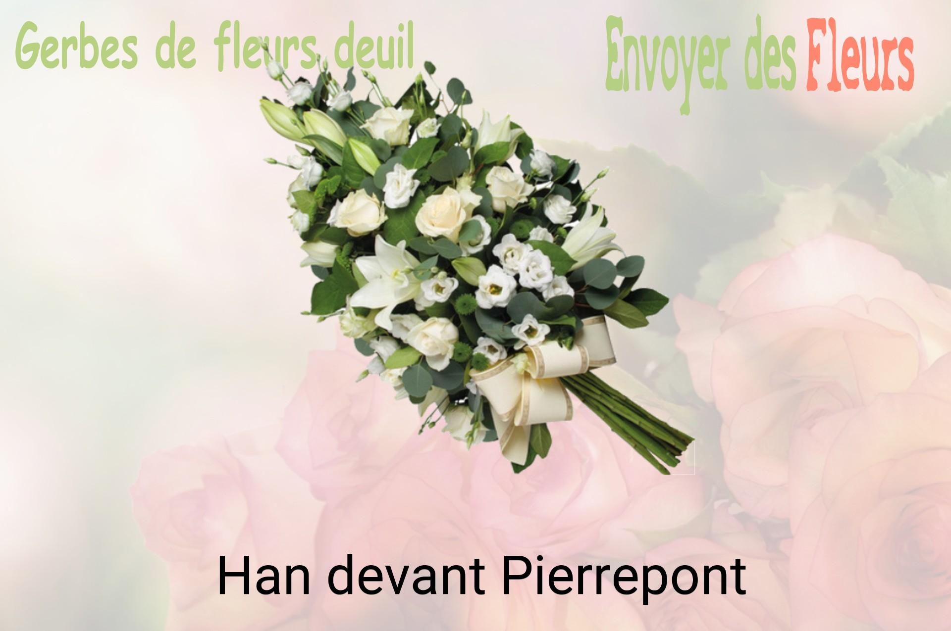 Gerbe de fleurs de deuil livrée à Han-devant-Pierrepont